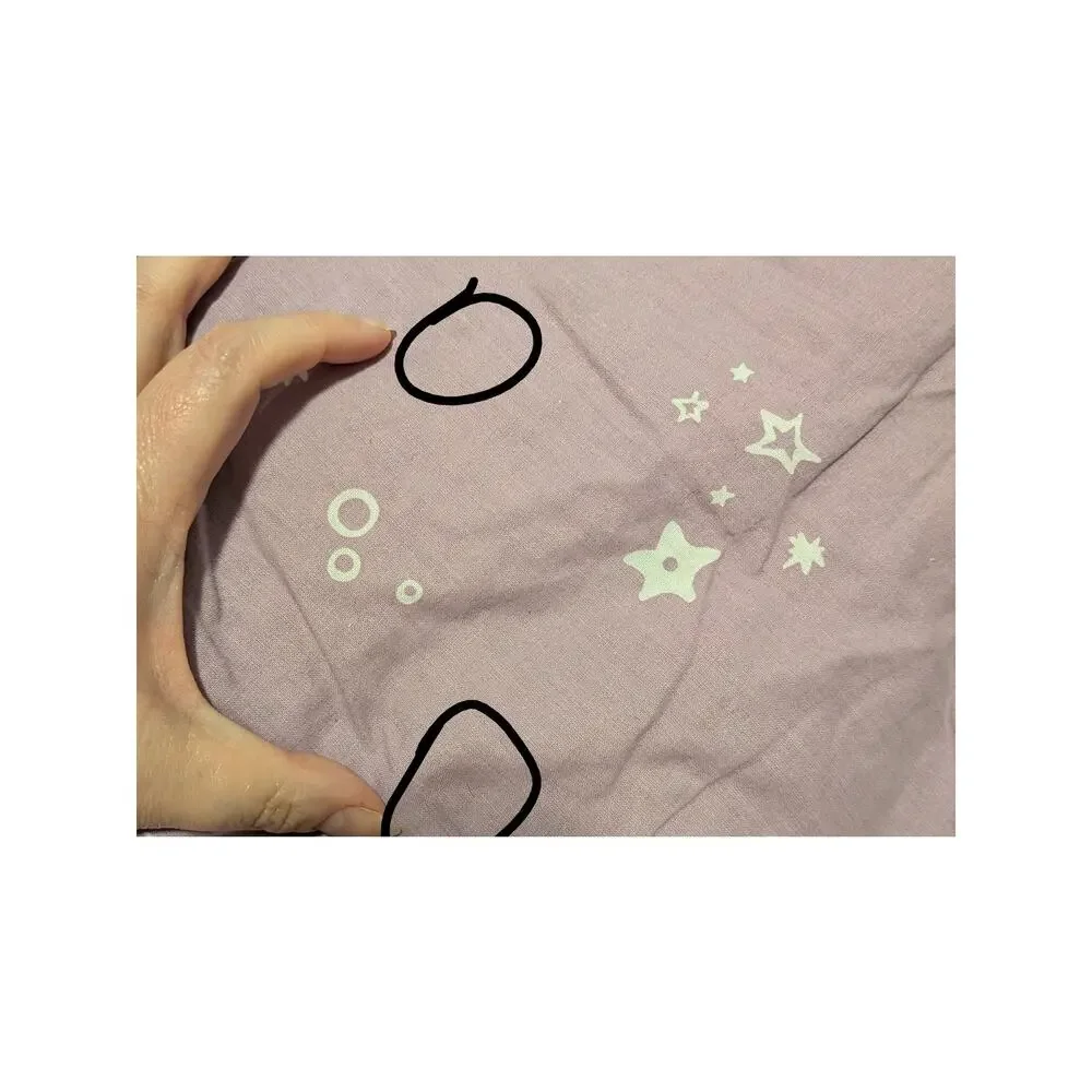 Taylor & Olive Petunia Purple Narwhal Reversible Cotton Twin Comforter